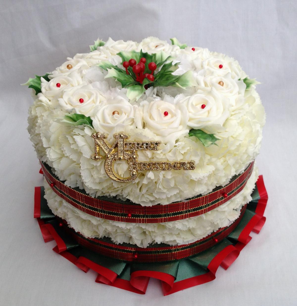 Cake Funeral Tribute Xmas