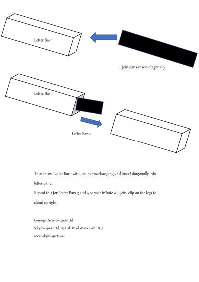 Funeral letters and numbers