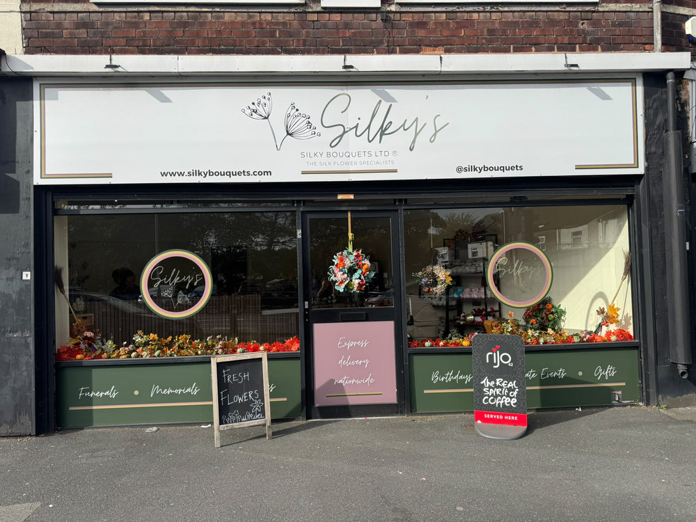 The Silky Bouquets flower shop on Hale Road, Widnes