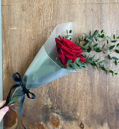 Single Red Rose Valentines