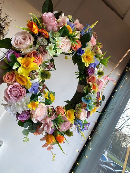 Spring Door Wreath 3