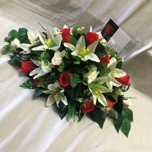 Artist Pallet Funeral Tribute Sympathy Silk Artifical Fake Flowers 74cm x 54cm 