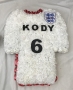 England Shirt Funeral Flowers Tribute