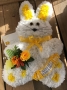 Bunny Rabbit Bespoke Funeral Tribute Yellow White