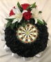 5800 Dartboard Posy Pad Funeral Tribute 5