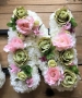 6300 Nan Funeral Flower Letter Carnation Open Design Country 12