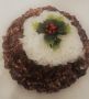 Christmas Pudding Tribute Flowers Top