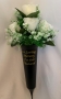 Spike Vase White Simple 2