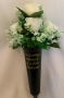 Spike Vase White Simple 4