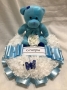 Blue Teddy Bear Wreath Ring 2