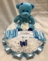 Blue Teddy Bear Wreath Ring 3