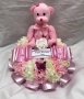 Pink Teddy Wreath Ring Stripe