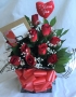 Red Rose Bouquet Box Tribute