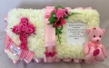 Bible Teddy Bear Pink Funeral Tribute 4