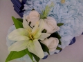 Heart Funeral Tribute Royal Blue Babby Blue