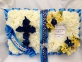 Open Book Funeral Tribute Poem Blue