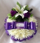Chrysanthemum Wreath Tribute Ring Lily Purple