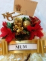 Wreath Funeral Tribute Xmas Gold Close Up