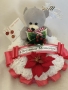 Teddy Bear Christmas Wreath Ring 1