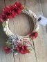 Poppy Wreath Ring Heart Rememberance Day Wicker 3