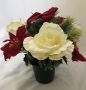 Crem Pot Cream Rose Xmas