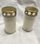 Grave Memorial Candles Gold Lid