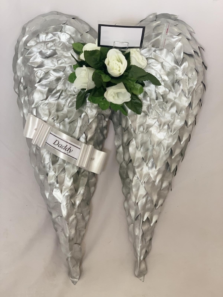 Angel Wings Funeral Tribute | Unique Funeral Service Display