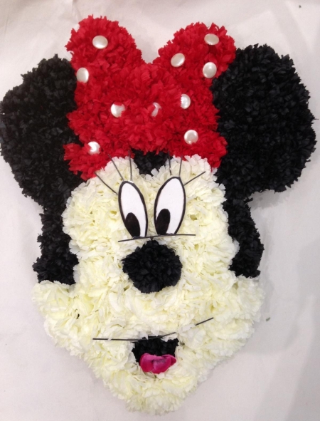 Minnie Mouse Silk Funeral Flower Tribute 2