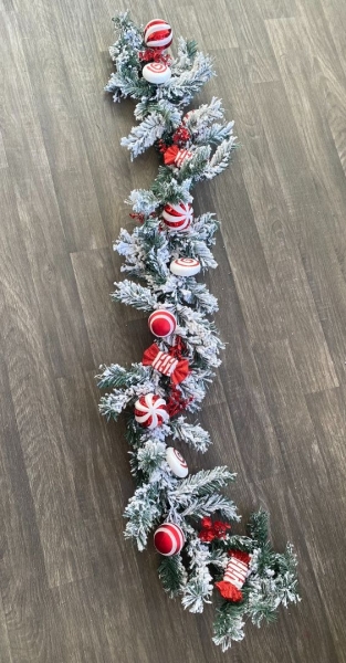 Christmas Candy Cane Garland 15