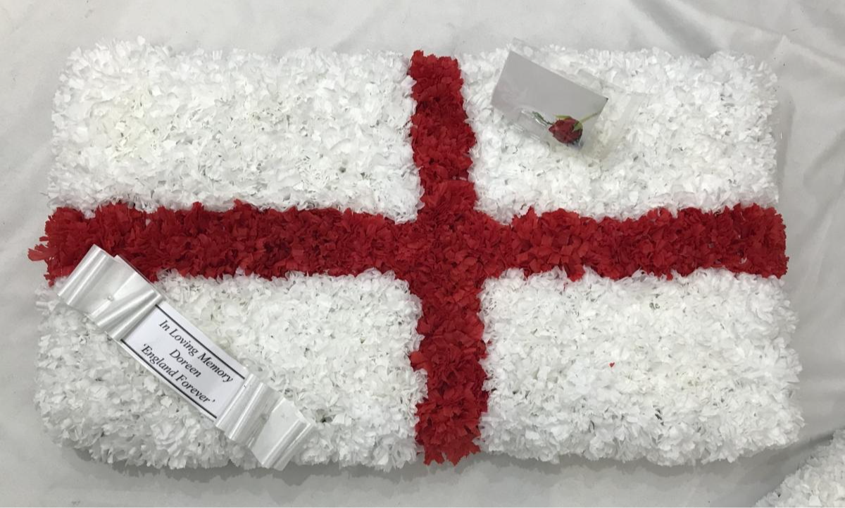 England Flag Funeral Flowers
