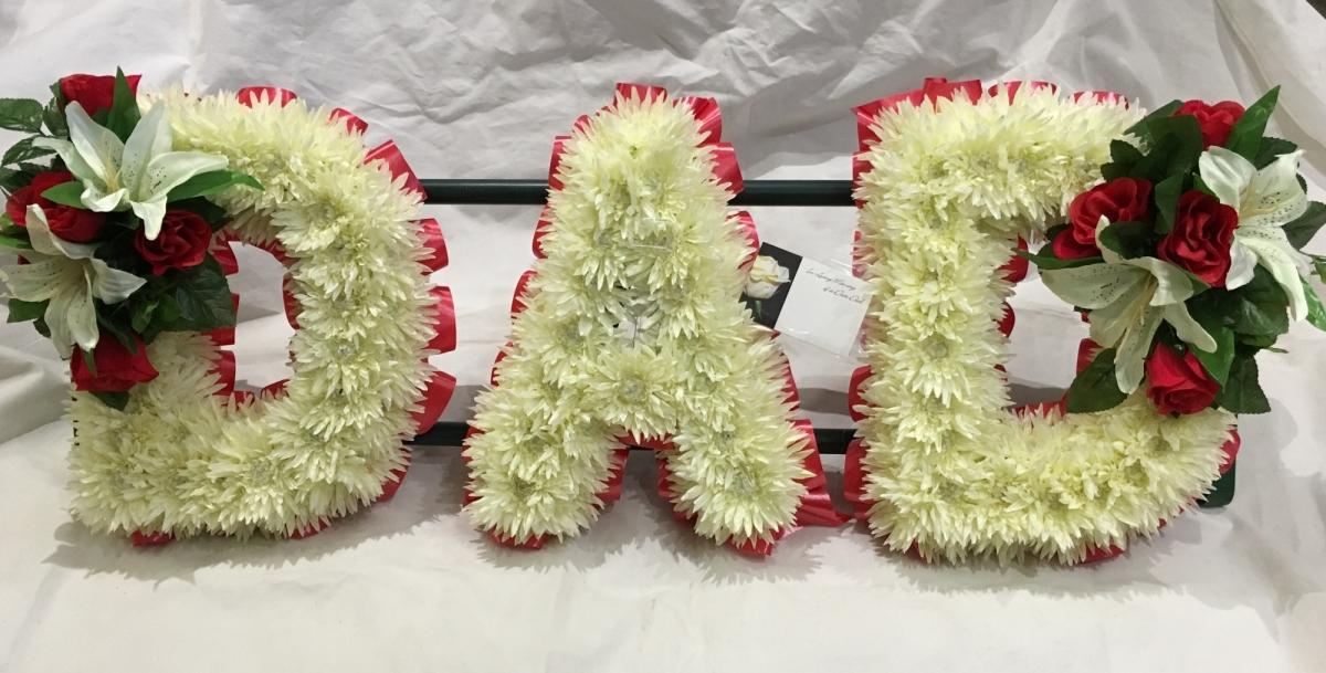 Chrysanthemum Dad Tribute Letters 4