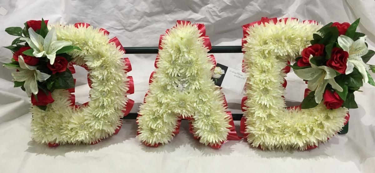 Chrysanthemum Dad Tribute Letters 5