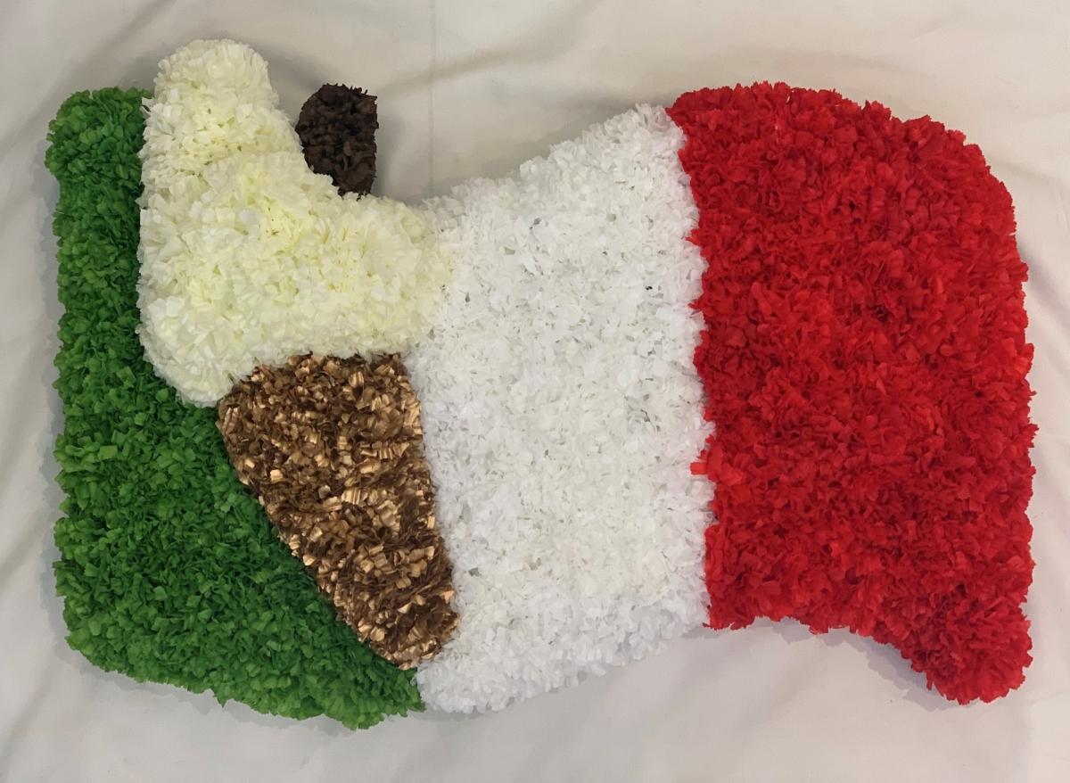 Ice Cream Cone Italian Flag 3