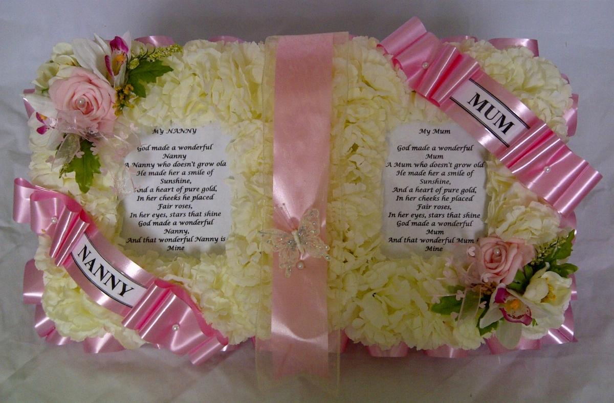 Bible Funeral Tribute Pink 2
