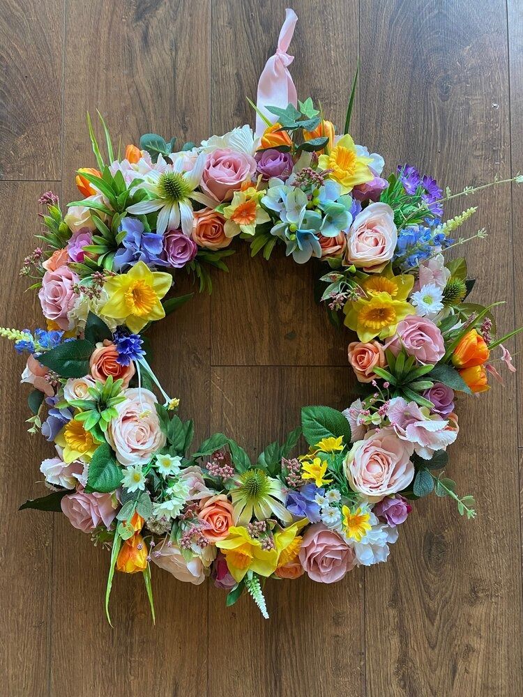 Spring Door Wreath