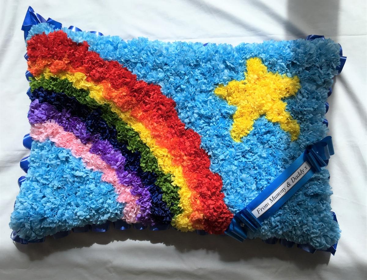 1700 Childrens Pillow Rainbow Tribute