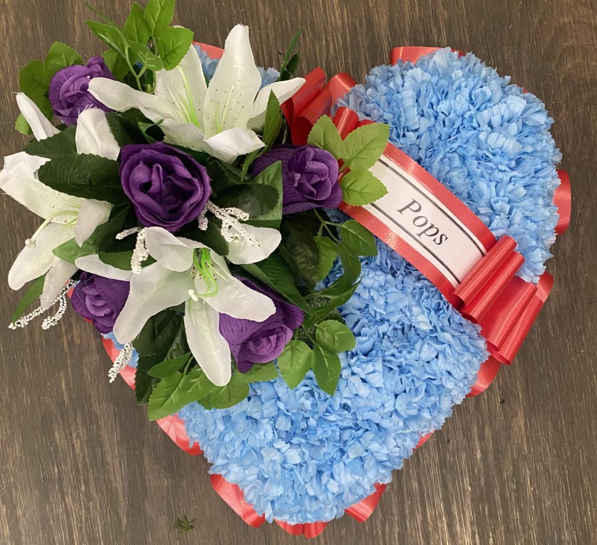 Blue Red Purple Heart 2